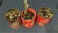 (3) Coffee Cans Of Nuts & Bolts