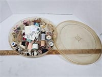 Round Sewing Kit w/ Contents