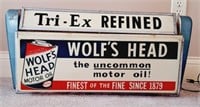 Early Lighted Wolf’s Head Revolving Sign