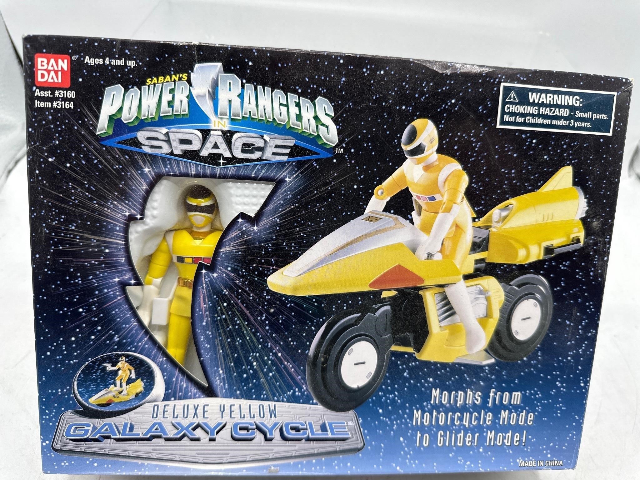 Power rangers space deluxe yellow galaxy cycle