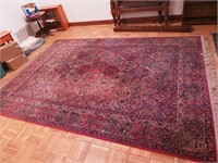 Karastan wool fringed rug in multicolor