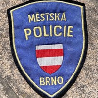 CZECH REPUBLIC BLUE BRNO POLICE PATCH