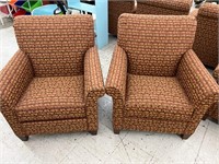 2 Padded Arm Chairs