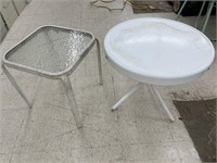 2 Metal Patio Tables