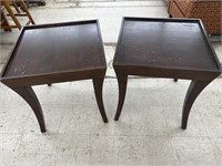 2 Brown End Tables