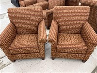 2 Padded Arm Chairs