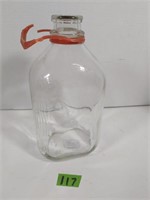 Vintage 1 Quart milk jug (10.5" high)