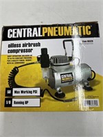 Central Pneumatic Oilless Airbrush Compressor (