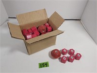 Electric fence red insulators