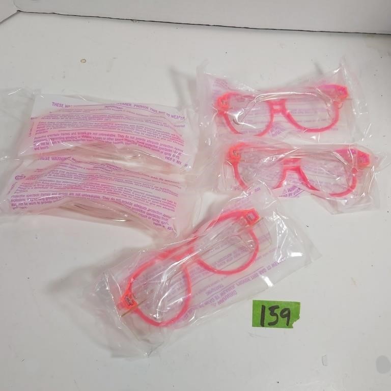Pair of Pink safety glasses