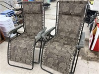 2 Reclining Camping Chairs