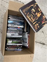 Box of DVDs / Xbox 360 Games