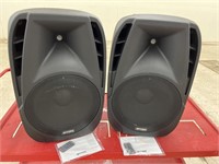 2 Gemini Pro Audio ES-15BLU Speakers w/ Remotes