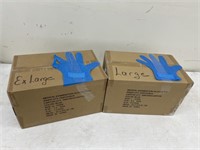 Box of Large & XLarge Medical Exam Gloves