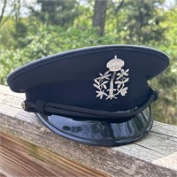 VINTAGE BELGIUM CITY POLICE UNIFORM HAT