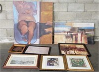 8 Assorted Art Pieces