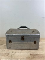 Metal tools box with tools inside