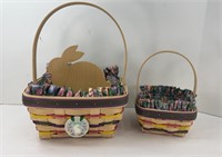 LARGE & SMALL NATURAL EASTER W/LINERS, PROTECTORS
