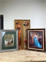 Framed French Wall Decor Lot