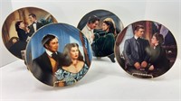 (4) DECORATIVE GONE WITH THE WIND PLATES