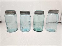 Vintage Blue Atlas/Mason Jars