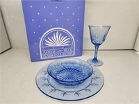 Avon American Blue Classics Collection Dishes