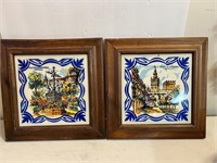 Lot of 2 Wall Plaques Tile Portugal