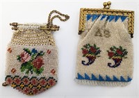 Two Beaded Coin Purses