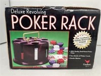 Poker Rack w/ Chips & Cards