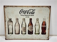 Metal Coca-Cola Bottle Sign