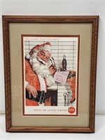 1957 Coca-Cola Framed Holiday Advertisement