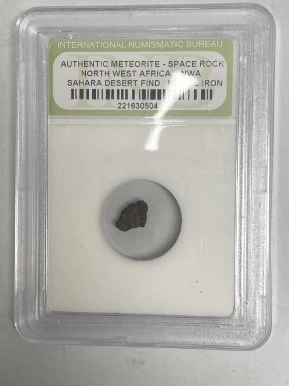 Authentic meteorite space rock northwest Africa,