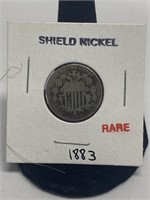 1883 Sheild Nickel