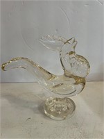 Vintage 1940's glass rooster
