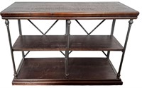 Wood & Steel Console Table