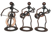 Metal Copper Musician Figurines