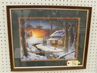 Ron Iverson 'Glow Of Christmas' Framed Print