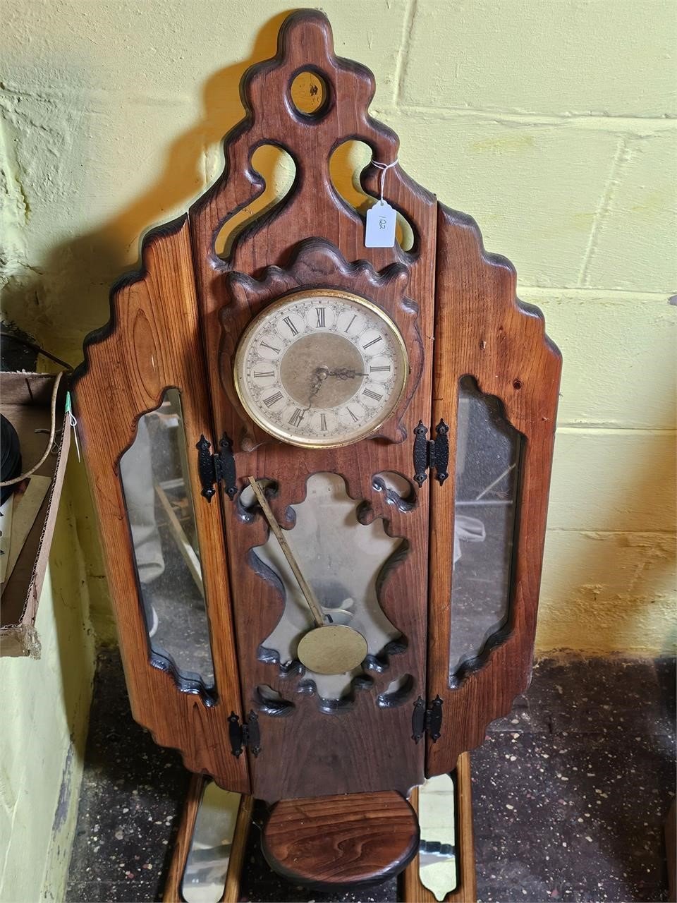Large Wood Wall Clock (unmarked)