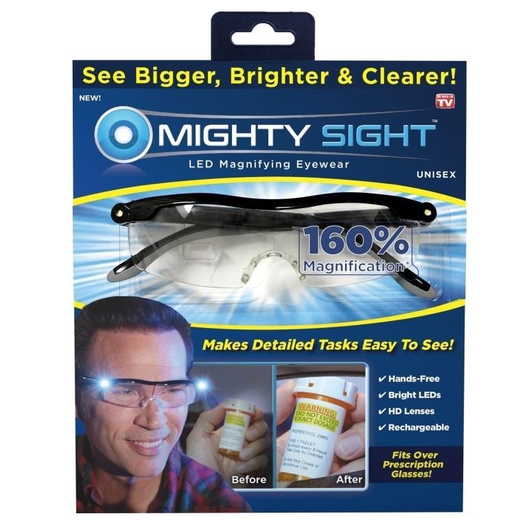 Mighty Sight LED Magnifying Glasses Fits Over
