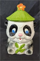 Vntg. Panda Cookie Jar