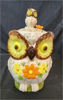 Vntg. Owl Cookie Jar