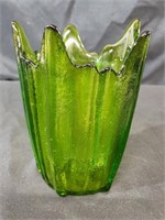 Rare Viking Green glass vase