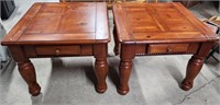 2pc Wooden End Tables