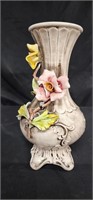 Capodimonte Floral Porcelain Vase