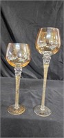 2pc  Amger Marigold Glass