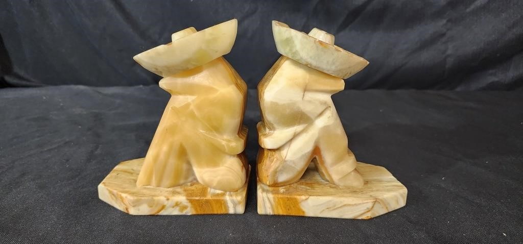 Agate Onyx Bookends