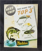 90's Heddon Fishing Sign