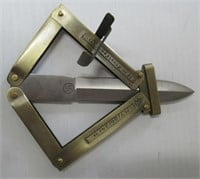 Scissor Action Brass German Paratrooper Knife