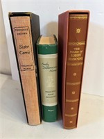 Dickenson, Browning, Sister Carrie 3 Book Lot