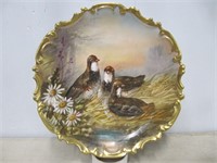 LIMOGES 13" WALL PLAQUE, HANDPAINTED